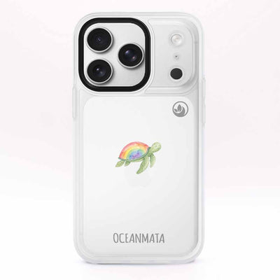 iPhone 17 pro max Hülle - Schildkröte blau - "Queertle" - nachhaltig