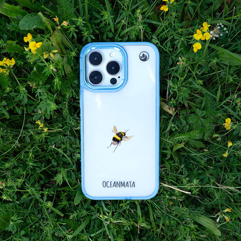 Samsung S24+ Hülle - Hummel blau - "Bumblebee" - nachhaltig