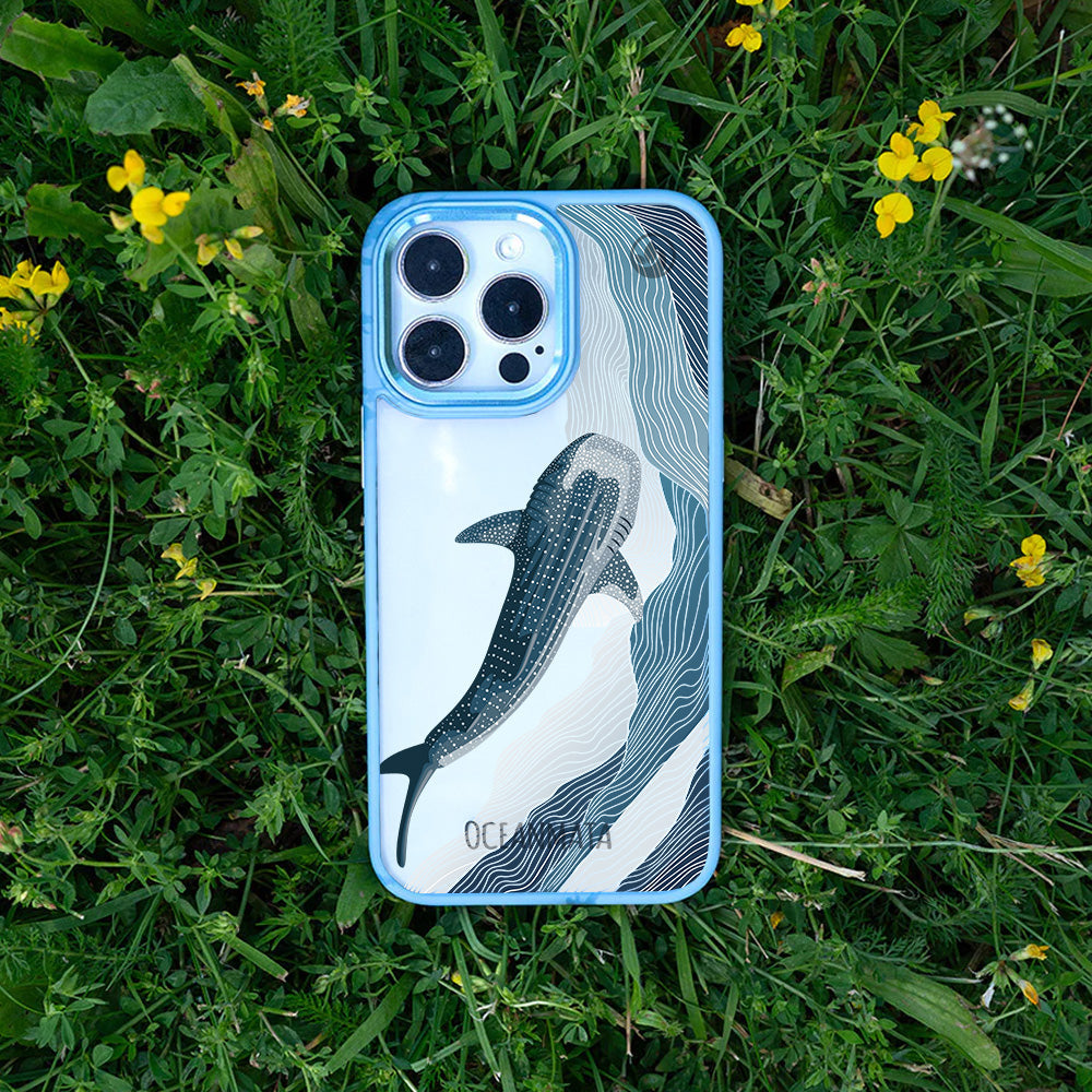 iPhone 16e/17e Hülle - Walhai blau - "DeepWater" - nachhaltig