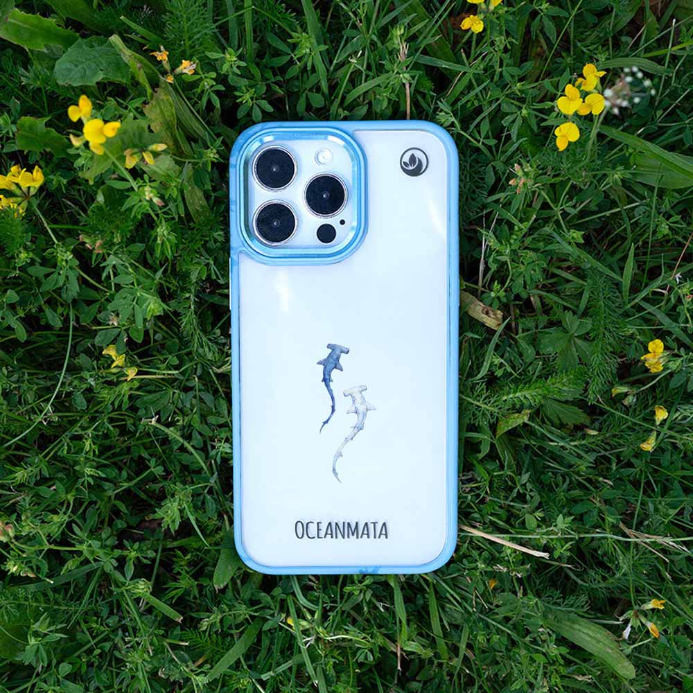 iPhone 17 Hülle - hai blau - "Hammerhead" - nachhaltig