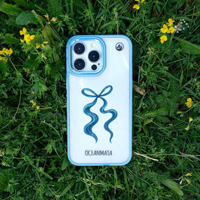 iPhone 17 pro max Hülle - Schleife blau - "tideknot" - nachhaltig