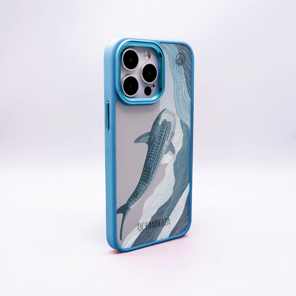 iPhone 16e/17e Hülle - Walhai blau - "DeepWater" - nachhaltig