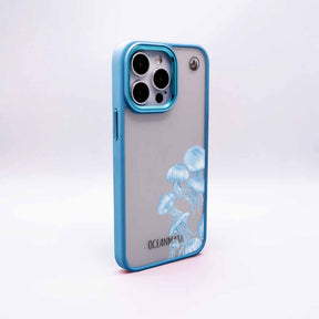 iPhone 15 pro Hülle -  qualle blau - "Jellies" - nachhaltig