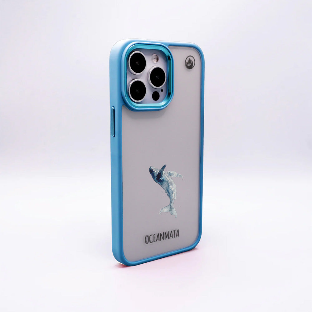 iPhone 17 pro max Hülle - Wal blau - "Joy" - nachhaltig