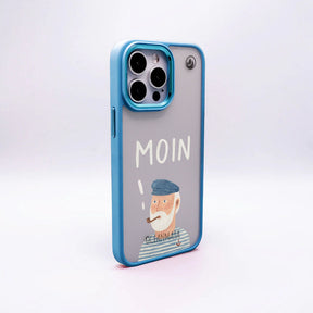 iPhone 14 pro max Hülle - Moin blau - "Ostfriese" - nachhaltig