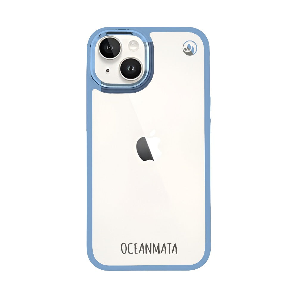 iPhone 14 Hülle - durchsichtig ozeanblau - nachhaltig