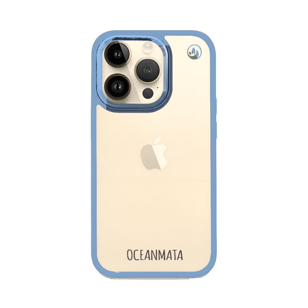 iPhone 14 pro max Hülle - durchsichtig ozeanblau - nachhaltig