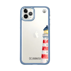 iPhone 11 pro Hülle - Leuchtturm blau - "Lighthouse" - nachhaltig