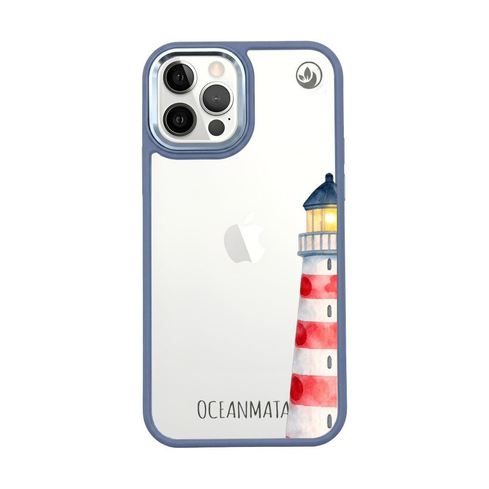 iPhone 12 Pro / iPhone 12 Case - Lighthouse Blue - "Lighthouse" - sustainable