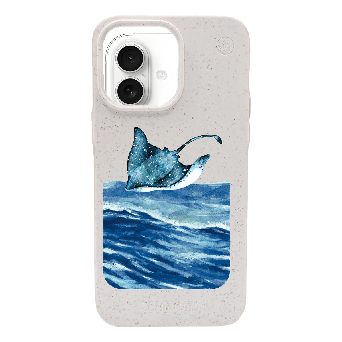 iPhone 17 Hülle - weiß Manta - "Manta Wave" - nachhaltig