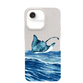 iPhone 17 Air Hülle - weiß Manta - "Manta Wave" - nachhaltig