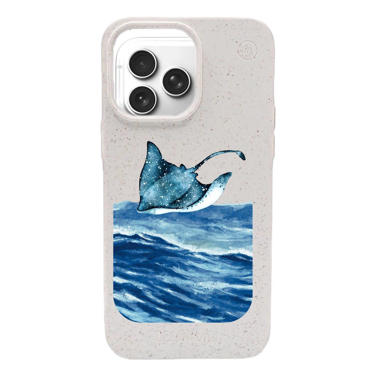 iPhone 17 pro max Hülle - weiß Manta - "Manta Wave" - nachhaltig