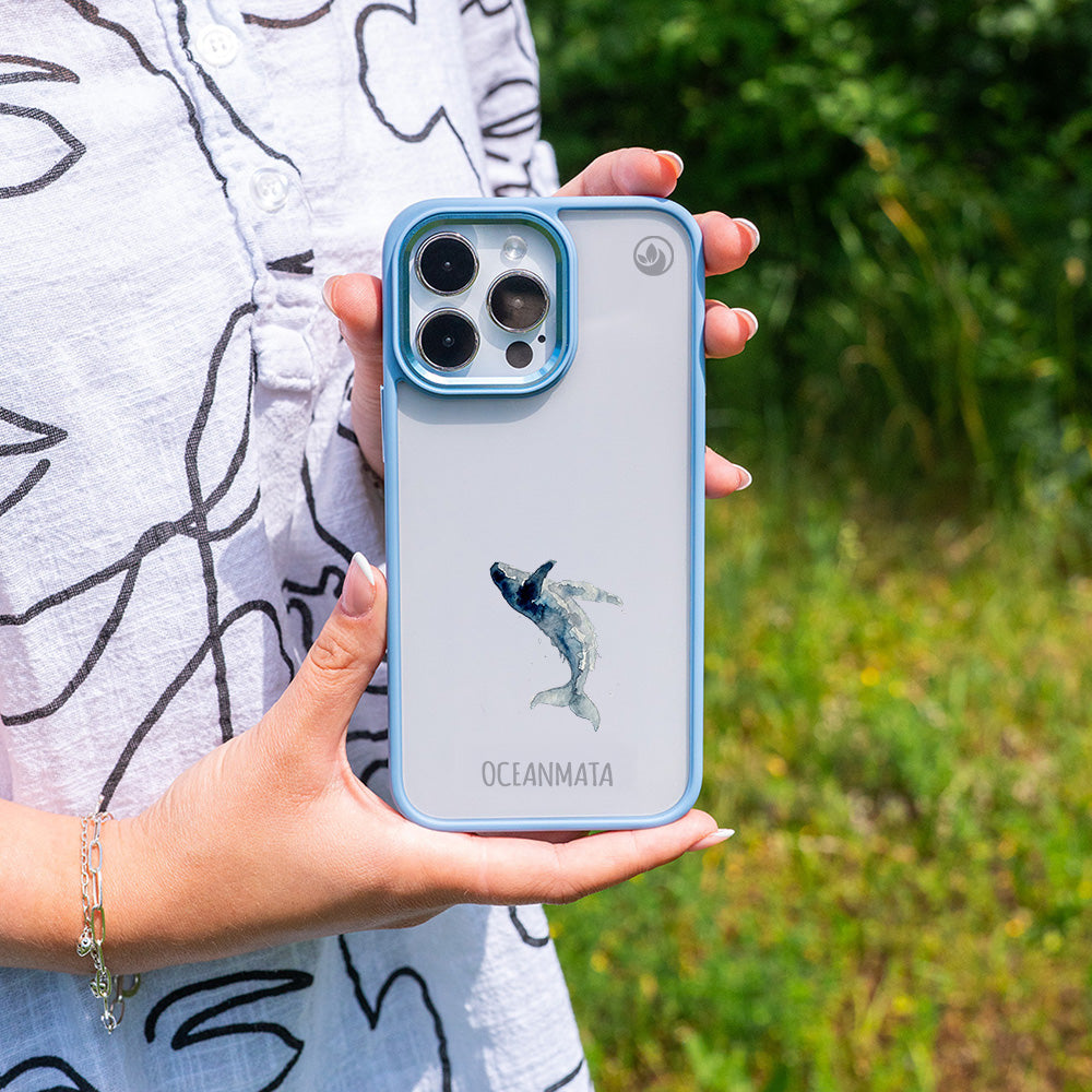 Samsung S24+ Hülle - Wal blau - "Joy" - nachhaltig