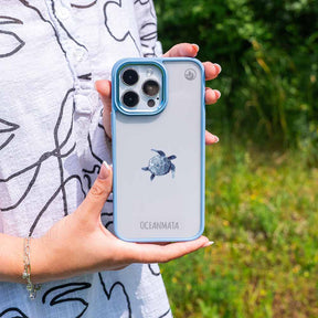 iPhone 17 Air Hülle - Turtle blau - "Shellie" - nachhaltig