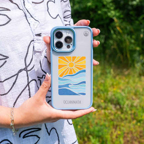 iPhone 12 pro / iPhone 12 Hülle - Meer blau - "Sun&Sea" - nachhaltig