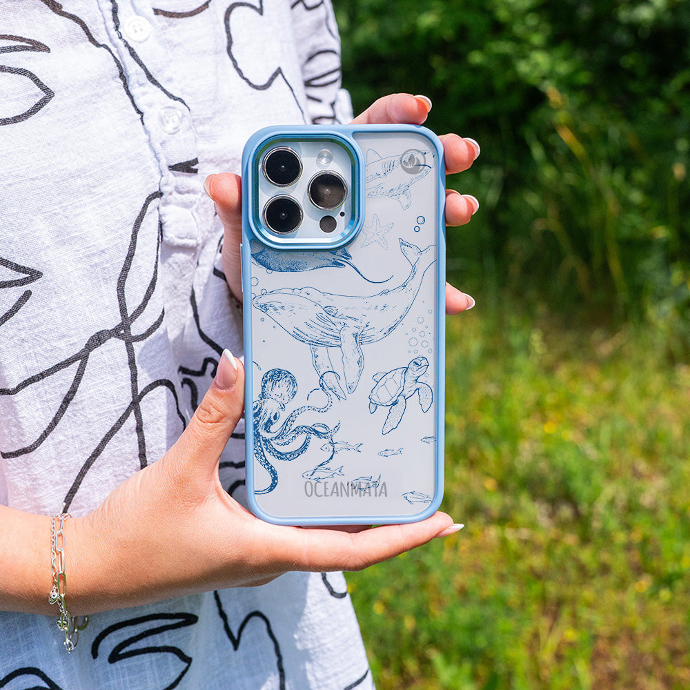 iPhone 17 pro max Hülle - Wal blau - "WhaleLife" nachhaltig