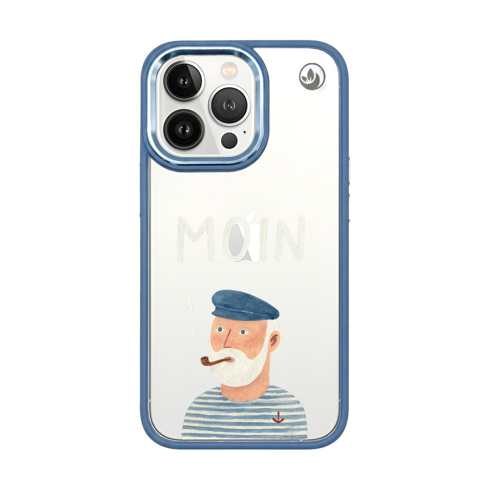 iPhone 13 pro max Hülle - Moin blau - "Ostfriese" - nachhaltig