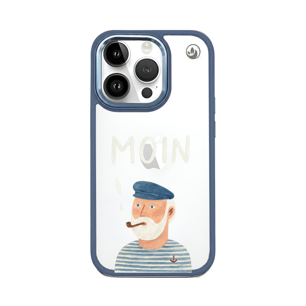 iPhone 14 pro max Hülle - Moin blau - "Ostfriese" - nachhaltig