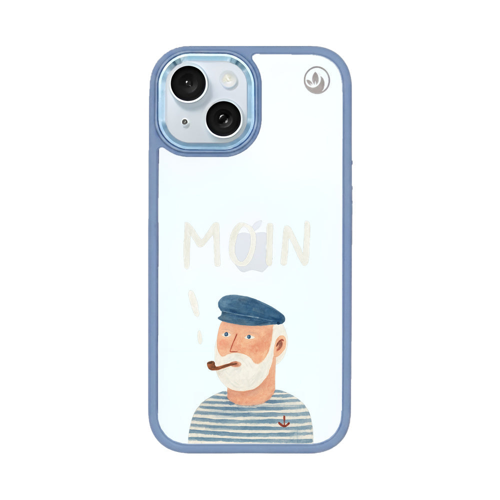 iPhone 15 Hülle - Moin blau - "Ostfriese" - nachhaltig