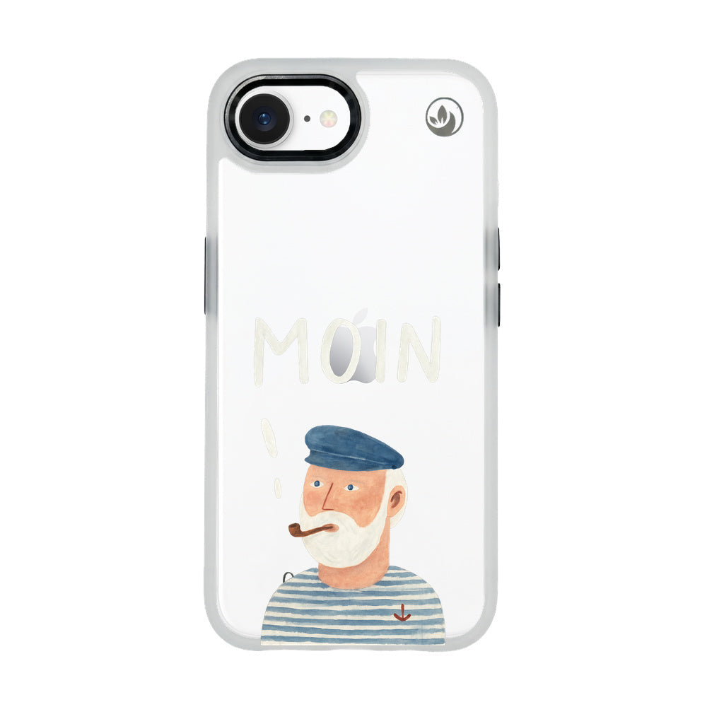 iPhone 16e/17e Hülle - Moin blau - "Ostfriese" - nachhaltig