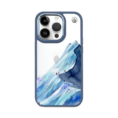 iPhone 14 Pro Case - Hiking Blue - "mountainblue" - sustainable