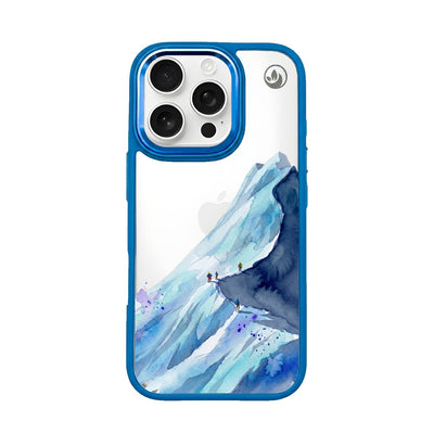 iPhone 16 pro max Hülle - Wanderung blau - "mountainblue" - nachhaltig