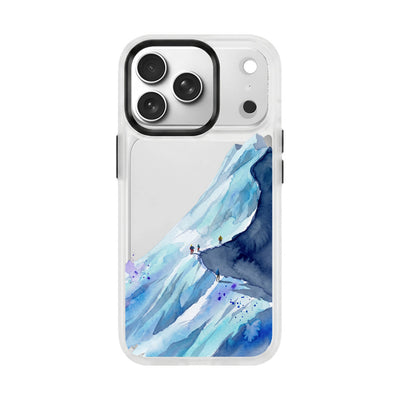 iPhone 17 pro max Hülle - Wanderung blau - "mountainblue" - nachhaltig