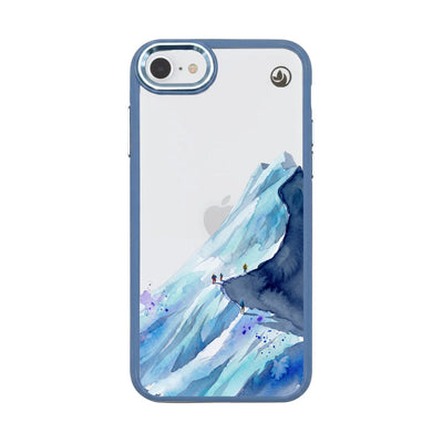 iPhone SE/7/8 Case - Hiking Blue - "mountainblue" - sustainable