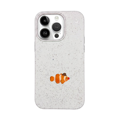 iPhone 14 pro max Hülle - Clownfisch weiß - "Mr.Clown-Fish" - nachhaltig