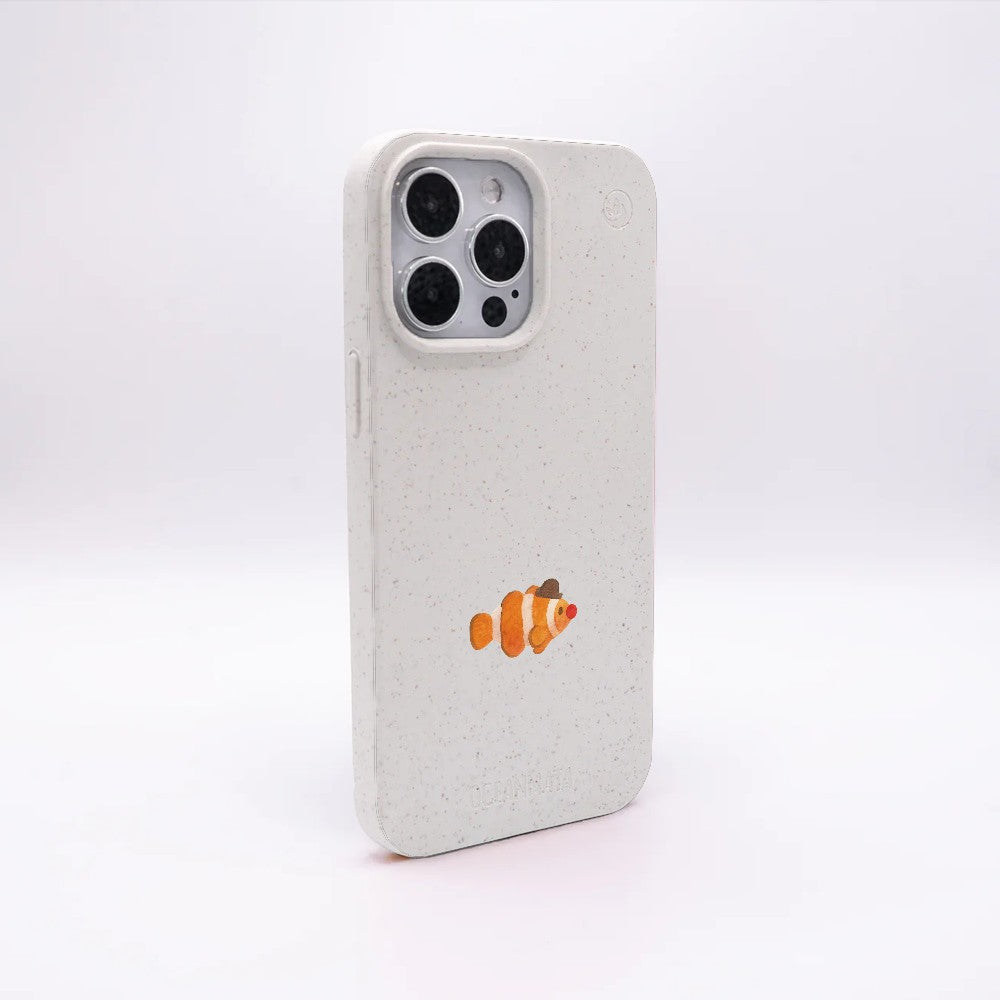 Biologisch abbaubare Handyhülle iPhone SE/7/8 Mrclownfish — kompostierbar — Rückseite