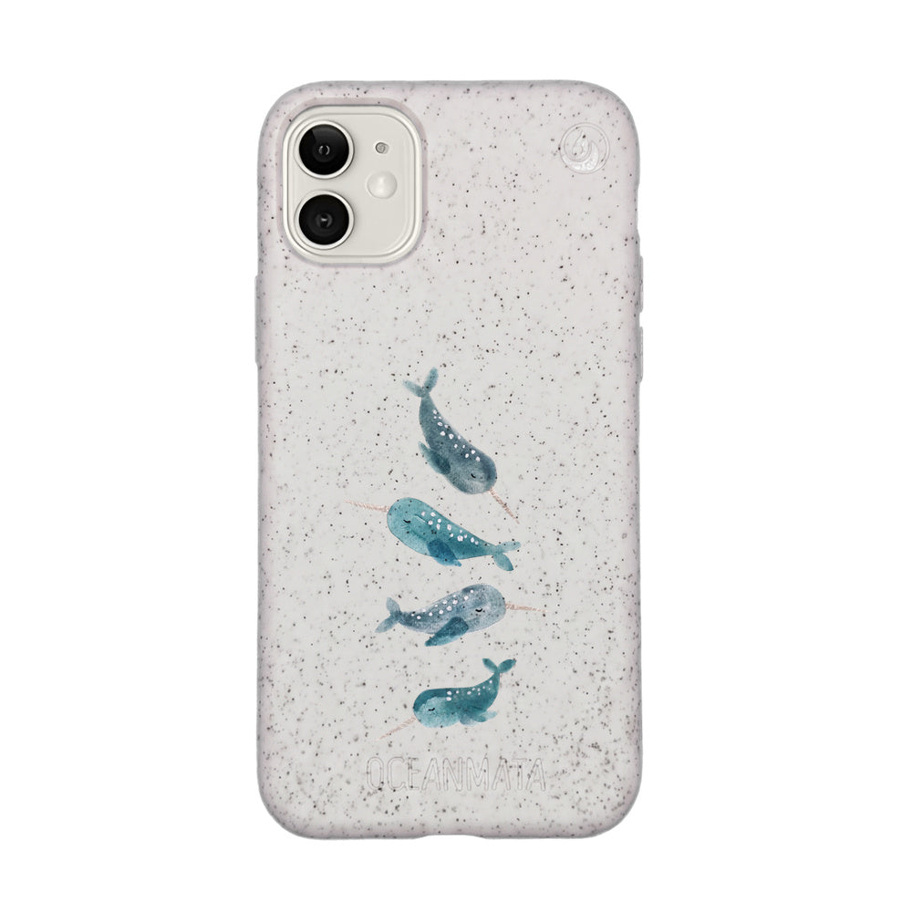 Biologisch abbaubare Handyhülle iPhone 11 Narwhal — kompostierbar — Vorderseite