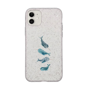 Biologisch abbaubare Handyhülle iPhone 11 Narwhal — kompostierbar — Vorderseite