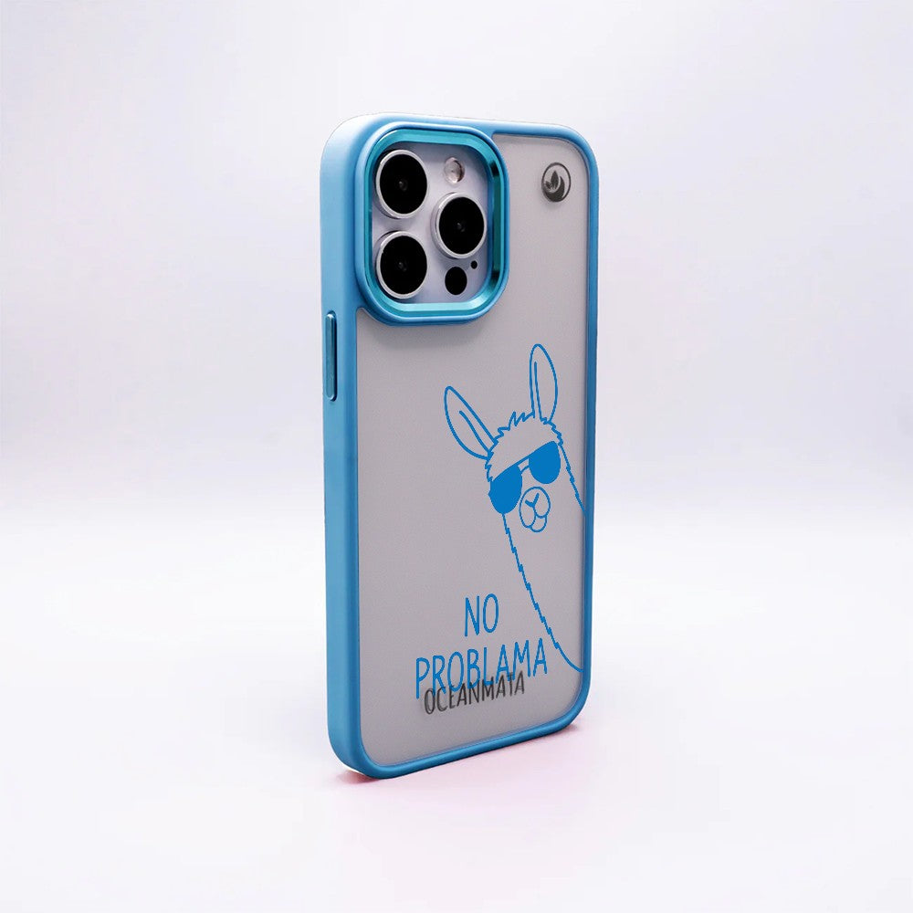 iPhone 18 Pro / 17 Pro Hülle - Lama - "No Problama" nachhaltig