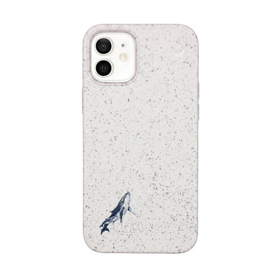 iPhone 12 mini Hülle - Buckelwal weiß - "OceanLullaby" - nachhaltig