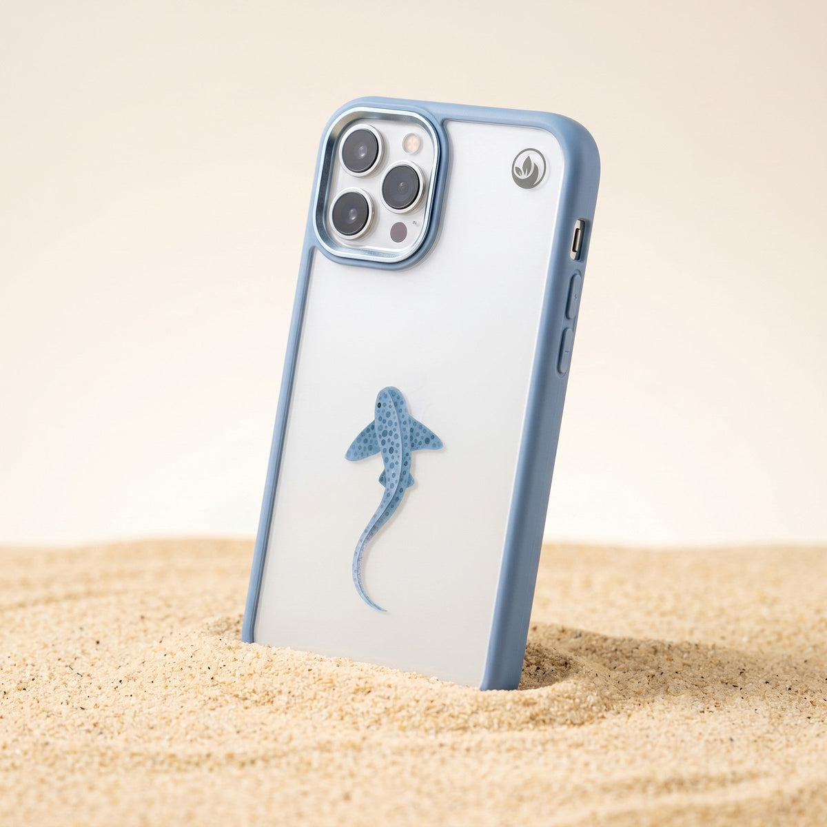 iPhone 11 pro Hülle - Leopardenhai blau - "BlueLeopard" - nachhaltig