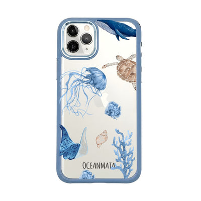 iPhone 11 pro Hülle - Schildkröte bunt - "Turtle & Friends" - nachhaltig