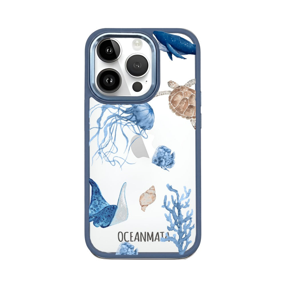 iPhone 14 pro Hülle - Schildkröte bunt - "Turtle & Friends" - nachhaltig