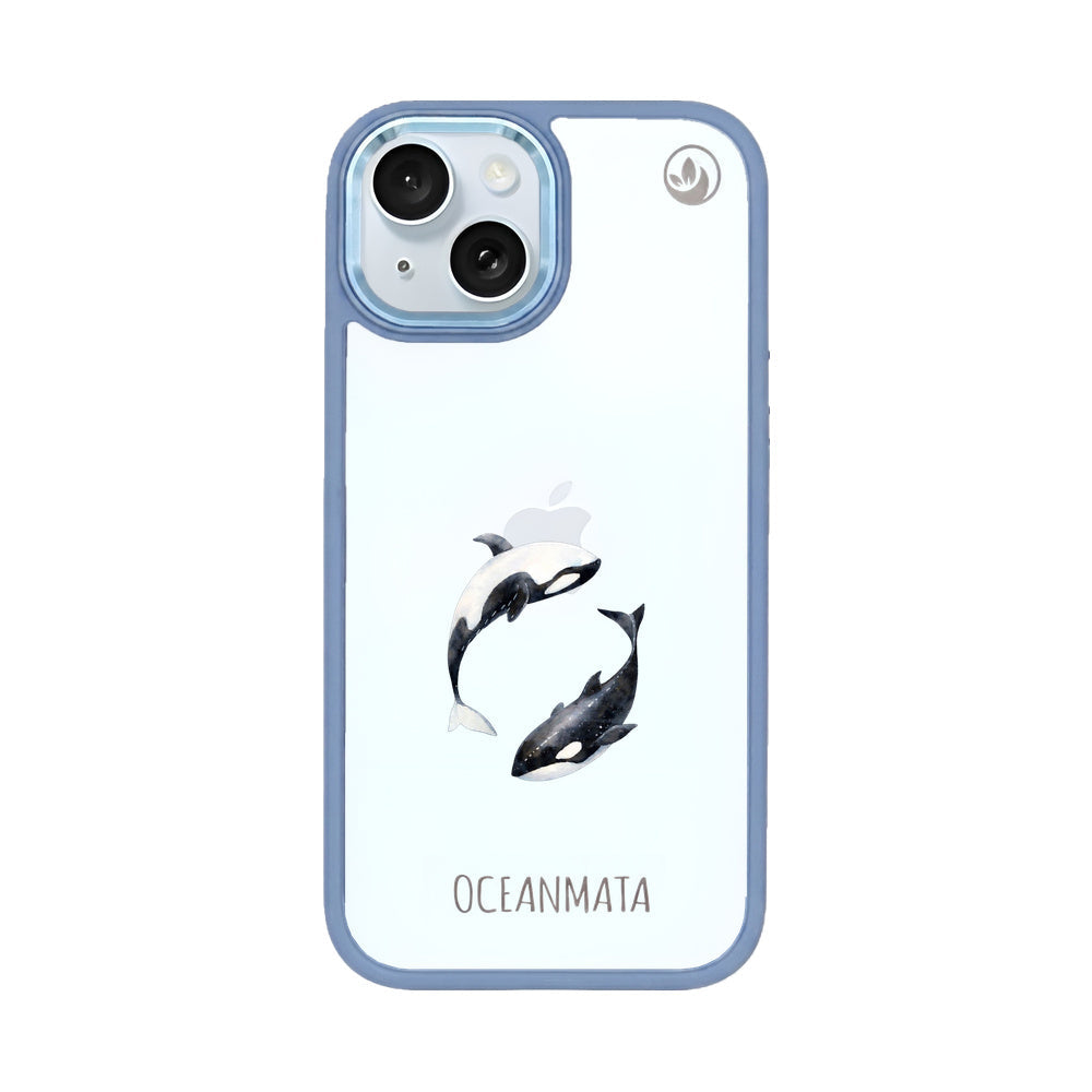 iPhone 15 Hülle - Orca blau - "OrcaFlow" - nachhaltig