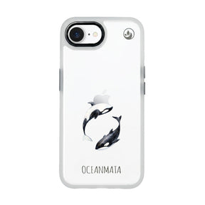 iPhone 16e/17e Hülle - Orca blau - "OrcaFlow" - nachhaltig
