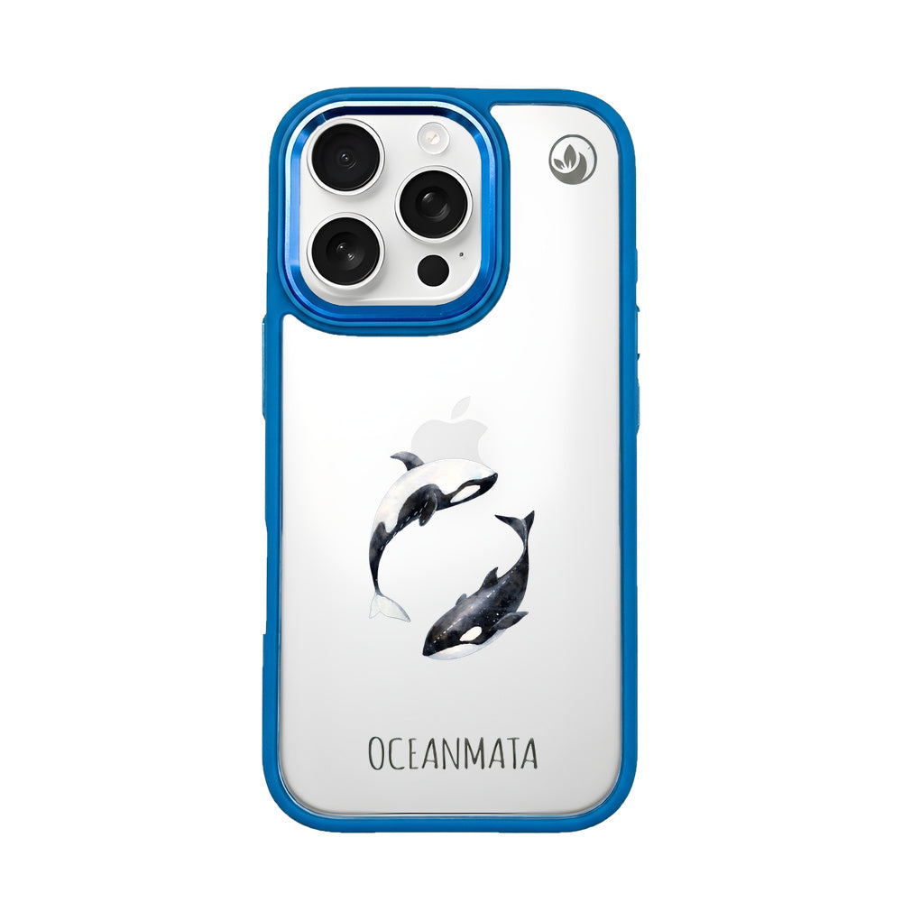 iPhone 16 pro max Hülle - Orca blau - "OrcaFlow" - nachhaltig