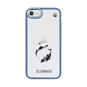 iPhone SE/7/8 Hülle - Orca blau - "OrcaFlow" - nachhaltig