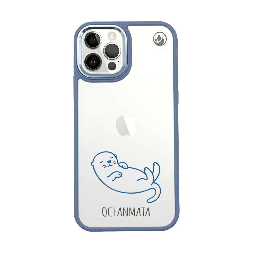 iPhone 12 pro / iPhone 12 Hülle - Otter blau - nachhaltig