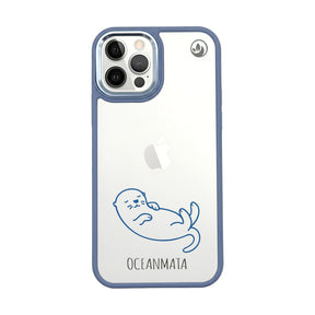 iPhone 12 pro / iPhone 12 Hülle - Otter blau - nachhaltig