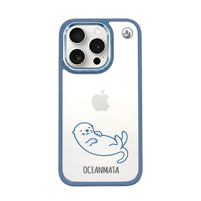 iPhone 15 pro Hülle - Otter blau - nachhaltig