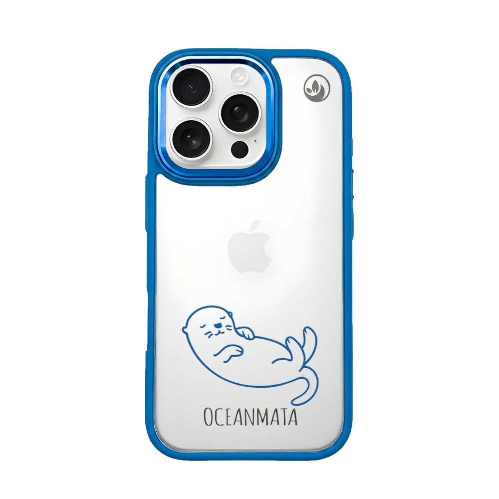 iPhone 16 pro Hülle - Otter blau - nachhaltig