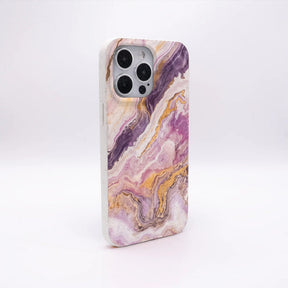 Biologisch abbaubare Handyhülle iPhone 12 pro / iPhone 12 Pinkmarble — kompostierbar — Rückseite