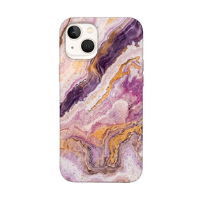 Biologisch abbaubare Handyhülle iPhone 13 mini Pinkmarble — kompostierbar — Vorderseite