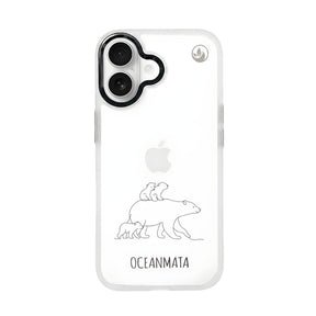 Nachhaltige Handyhülle iPhone 17 Polarbearfamily aus Ocean Plastic — Vorderseite