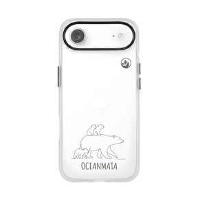 Nachhaltige Handyhülle iPhone 17 Air Polarbearfamily aus Ocean Plastic — Vorderseite