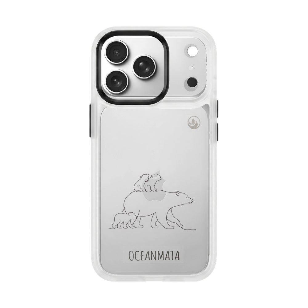 iPhone 17 pro Hülle - Eisbär - "Polar Bear Family" - nachhaltig